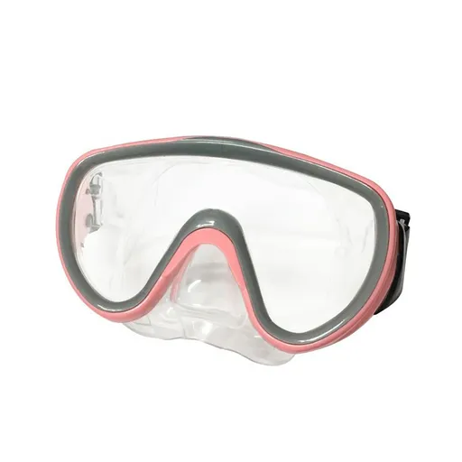 Adult Diving Goggles, Large Frame Universal Snorkelling Glasses Mask, Pink