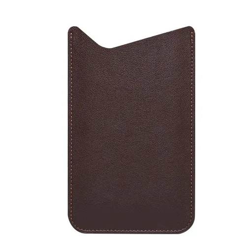 Leather Cell Phone Holster, Cell Phone Pouch Holder Men, Universal Leather Phone Sleeve Leather Wallet Holster Phone Bag brown, medium size