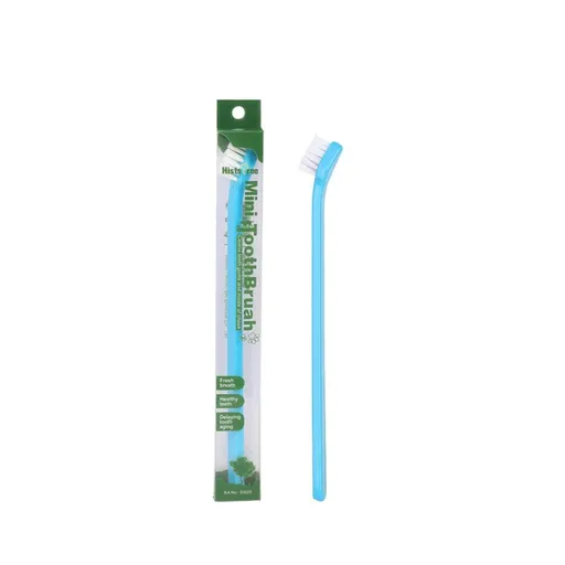 Blue Pet Toothbrush 5 Pack - PP Single Head Dental Cleaning Brush, Long Handle Oral Care Tool for Dogs and Cats, Easy Everyday Pet Hygiene