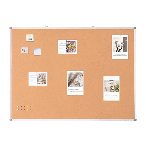 48"x36" Large Cork Board – Wall-Mounted Bulletin Board with Pin Board – Perfect for School, Home, Office