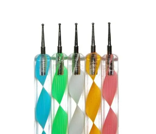 5pcs nail art dotting tool pens, MultiColor