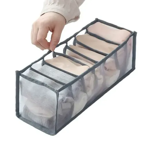 BIT Underwear Organizer Desk Wardrobe 7 Compartments Gray Gray