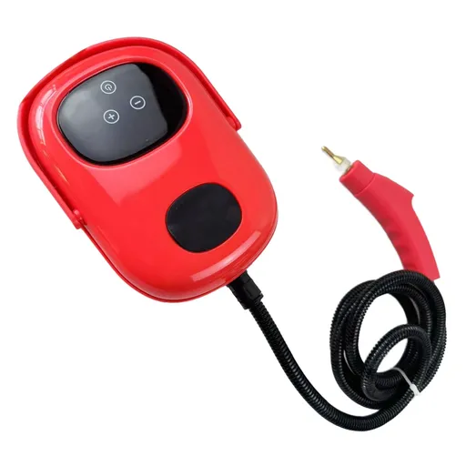 Steam Cleaner 2500W Handheld High Pressure High Temp Small Steam Cleaning Machine with Touch Screen for Kitchen Car Bathroom Red US Plug 110V