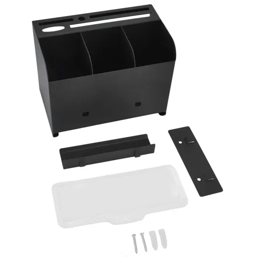 Stainless Steel Cutlery Utensil Holder Integrated Combination Wall Mounted Chopsticks Storage Rack with 4 Storage Areas