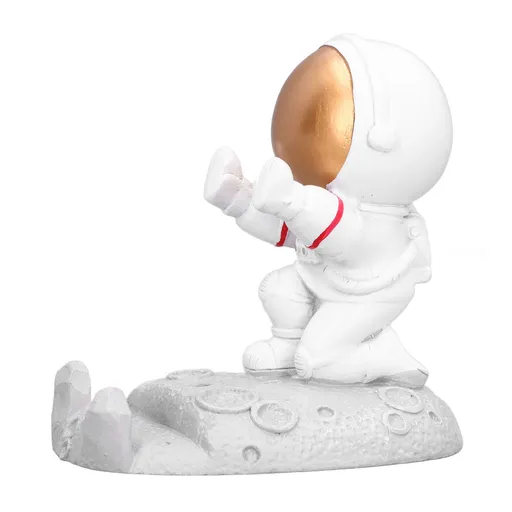 Mobile Phone Holder Astronaut Shape Exquisite Beautiful Environmentally Friendly Bracket OrnamentGolden Astronaut Push