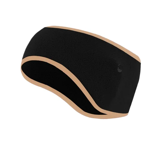 Winter Fleece Ear Warmer Headband with Button Straps for Running Cycling Hiking Outdoor Sports