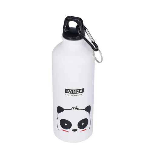 Kids Water Bottle Cute Cartoon 500ml Aluminum Insulated Water Bottle Sport Water JugWhite Panda