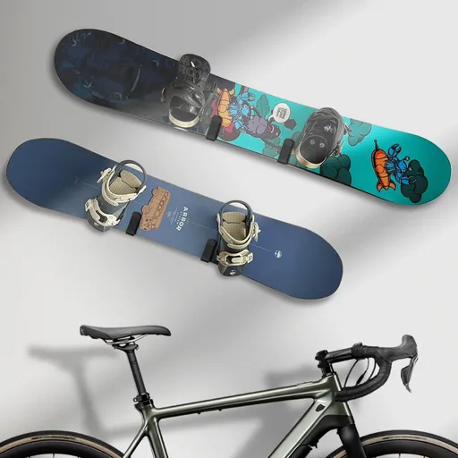 2pcs Horizontal Snowboard Wall Mount Clips Snowboard Wall Rack Snowboard Mount Storage Snowboard Display Wall Mount for Room