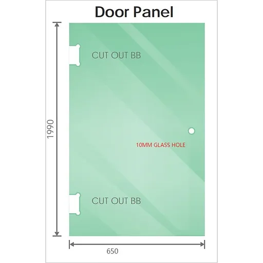 100cm Wall-to-Wall Frameless Shower Screen – Gunmetal U-Brackets and Floor U-Bracket with SS Hinges & Round Knob Handle