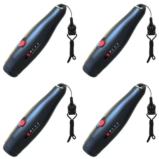 4X Electronic Whistle Coaches Whistle 3 Sound Effects Coaches Whistle with Lanyard School Teacher Whistle Sports Whistle