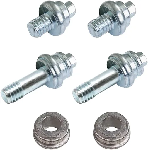3/8" Side Post Battery Terminal Bolt, Standard Battery Side Post Extender Stud Compatible with GM Post, 2 Different Lengths (2 Pairs W/ 2 Spacer)