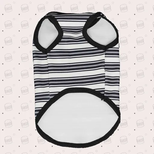 Dog Vest Warm Striped German Velvet Pet Clothes Black and white stripes [german velvet can be worn as a base or outer wear] 7xl [recommended 28-39kg ]