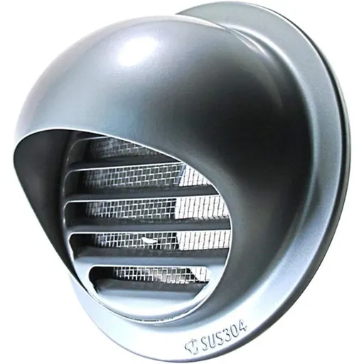 Outdoor Ventilation Grille, Stainless Steel Air Vent with Fly Guard and Fly Guard for Office, Kitchen, Bathroom, 120mm