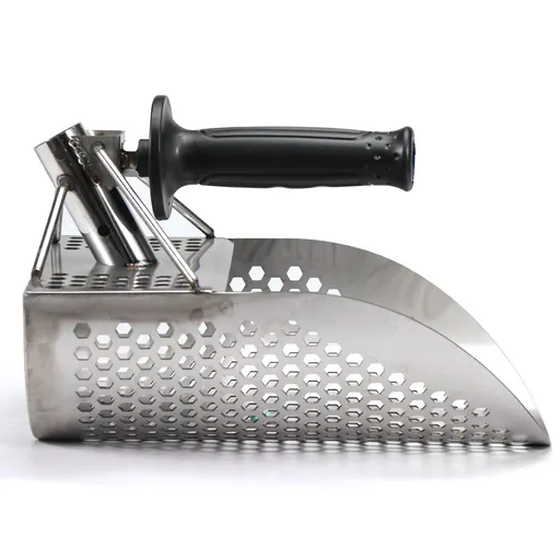 Sand Scoop for Metal Detecting, Heavy Duty Metal Detector Beach Finds Scoop, Stainless Steel Metal Detecting Tool Digging
