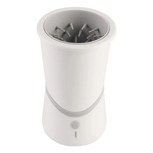 Dog Paw Washer, Electric Pet Paw Grinder, Automatic Dog Mud Paw Cleaning Cup, USB Rechargeable white