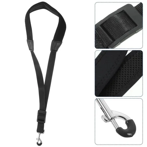 Adjustable Saxophone Neck Strap Comfortable and for Musicians, Indoor & Outdoor Use, 1 Set Included