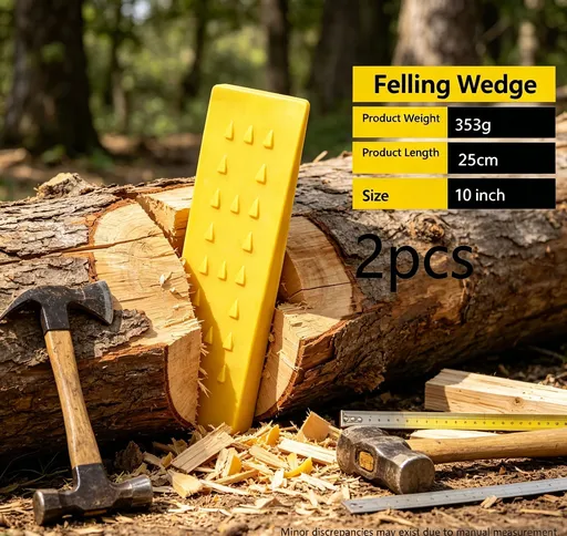 10 Inch Plastic Log Felling Wedges 2Pcs Farm Garden Tree Cutting Tool