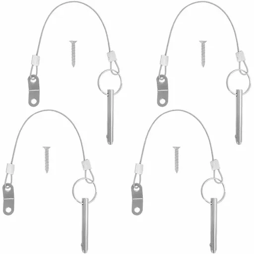 4 pcs Quick Release Pins, 6.3Mm Top Pin Diameter, 51Mm Total Length, 40Mm Effective Length With 316 Stainless Steel