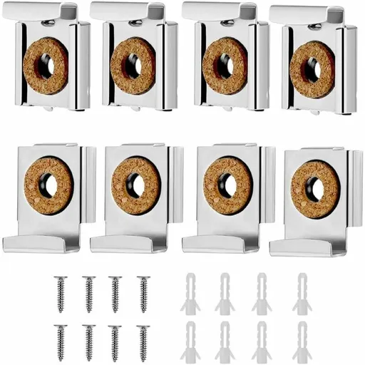 Wall Mount Mirror Bracket, Mirror Holders, Adjustable Wall Mount Mirror Clip Mirror Clamp, For Wall Mirror For