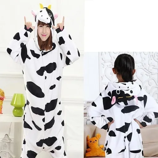 Hod Health & Home Animal Kigurumi Jumpers - M - Cow