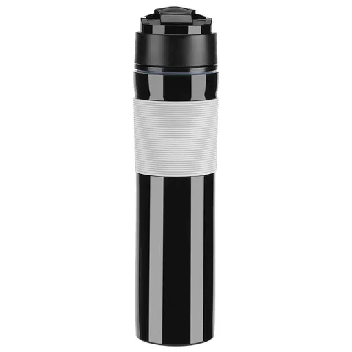 Portable Coffee Press Bottle 350ml Lightweight Black