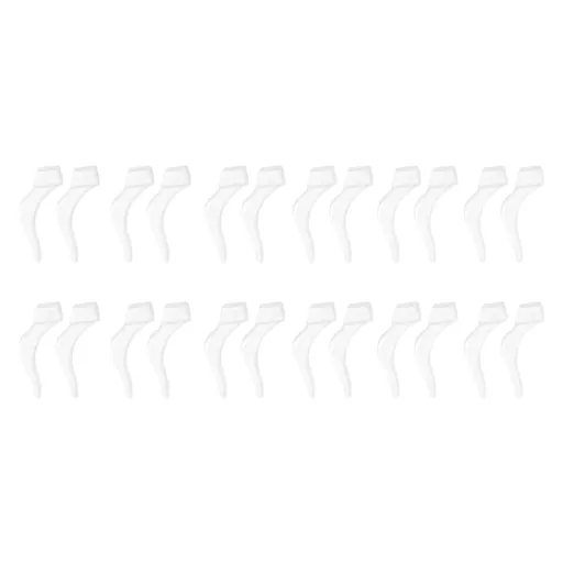 24Pcs Silicone Slip Ear Hook,Eyeglass Retainer,Anti Slip Ear Grips Hook,Comfortable and Durable Glasses Accessories for Sports,Reading,Outdoor Activities,and Daily Use,A I