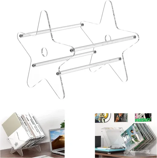 1 Piece Transparent Vinyl Record Holder Storage System Organizer for LP Records
