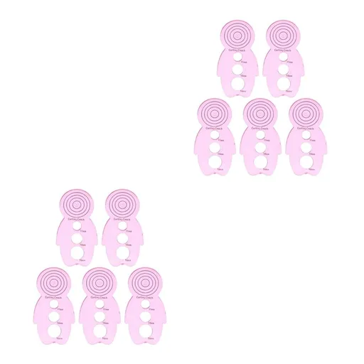 DIY Craft Tool Pink Curling Paper Roll Holder for Home Use 10Pcs