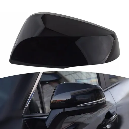 1pcs Passenger / Driver Side Rearview Mirror Cover Cap For Toyota for RAV4 20-23 Black-R Black-L