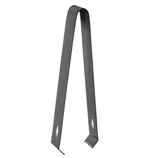 Cocktail Tong Thickened Rhombus Stainless Steel Food Ice Sugar Cube Tong for Bar Black Plating