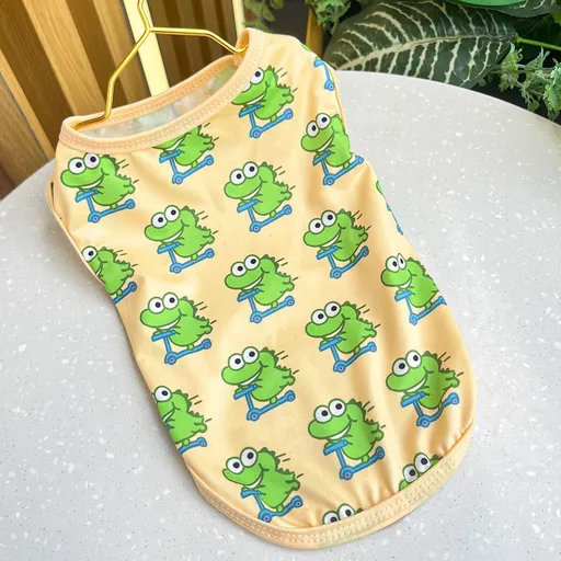 Pet Vest Polyester Soccer Basketball Style Other 039Q Green Crocodile Vest 6xl (bust 98cm, approximately 37.5-45kg pet)