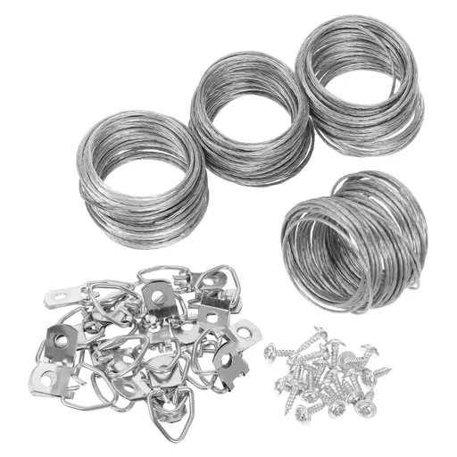 Precision Plated Silver Iron Frame Hangers Single Hole D Ring for Tools