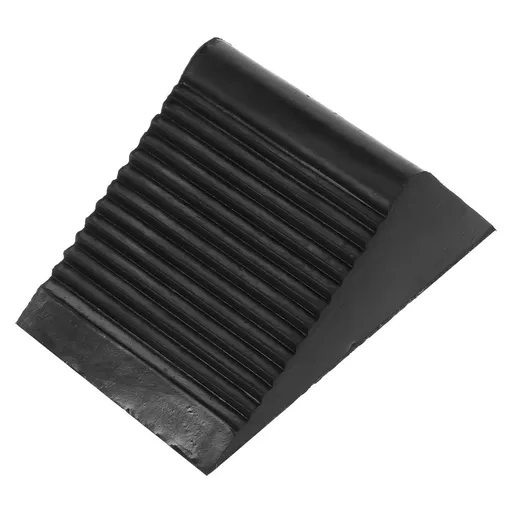 Wheel Chocks Black Rubber Tire Stops for Vehicles Car Truck Trailer Secure Stability