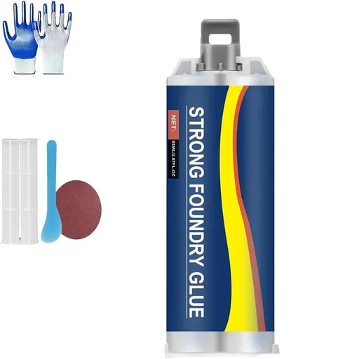 Metal Casting Repair Glue, 85ml High Temperature Resistant Casting Repair, Enhanced Premium Liquid Welding Filler, Strong Foundry Glue for Crack Repair, Engine & Radiator Quick Fix