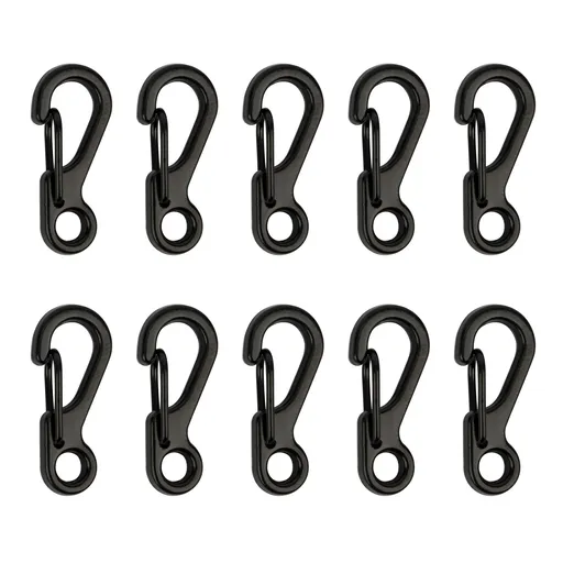 Small Mini Carabiner Clip Tiny Spring Snap Hook Keychains Micro Carabiners for Alloy Key Rings Outdoor Hiking Fishing -10pcs