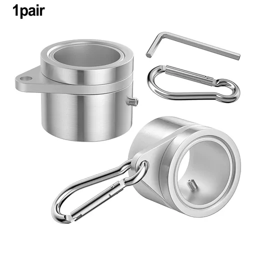 2pcs Flag Pole Ring Aluminum Alloy for 0.75-1 in Pole 360° Rotating Anti-Wrap