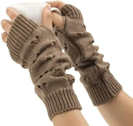 Fairytale retro accessories - crocheted gloves with a weathered look
