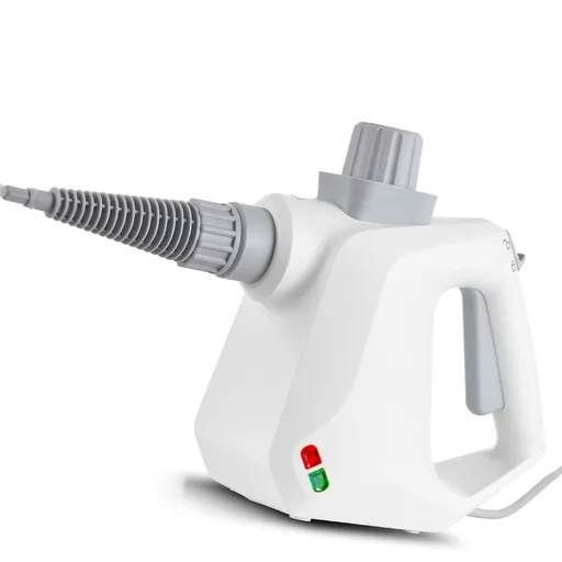 Pressurized Handheld Multi-surface Natural Steam Cleaner with 9pcs Accessories for Home Portable Floor Deep Cleaning Steamers with Ergonomic Handle 9.8ft Cable for Hardwood and Tile