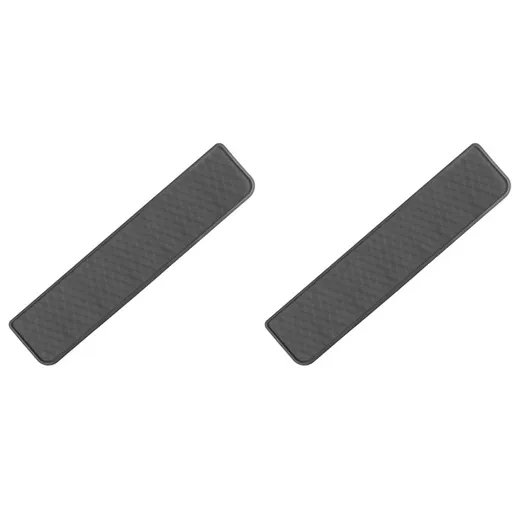 Refrigerator Spill Mat Silicone Under Floor Protector 37.4x8.5in Grey 2 Piece