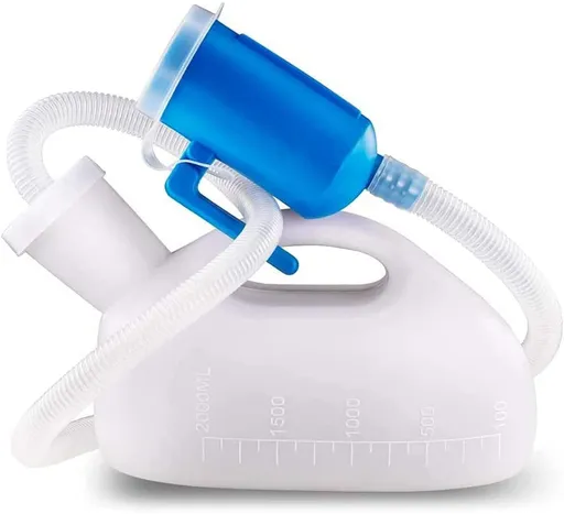 Urinals for Men, Male Urinals with Lid Spill Proof Reusable, Portable Urine Bottle Pee Container Cup for Camping Car Traveling Toilet & Hospital Elderly Bedridden Patient
