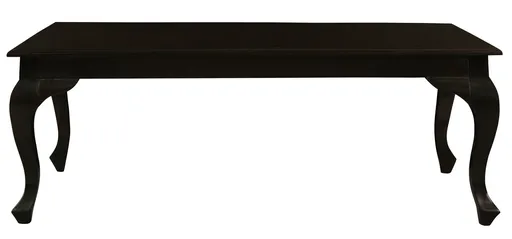 Coffee Table Queen Anne Solid Mahogany 120 x 70 cm Chocolate