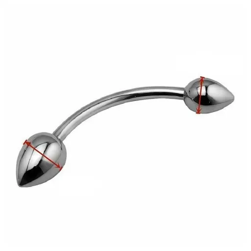 House Of Dasein Double Stainless Steel Metal Anal Dual Butt Plug Stimulation Bdsm - 40Mm X 34Mm