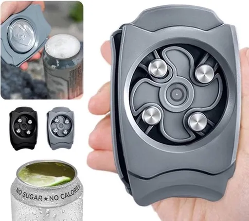 Topless Can Opener | Can Opener | Multi-functional Can Opener | Can Opener | Bar Tool | Grey