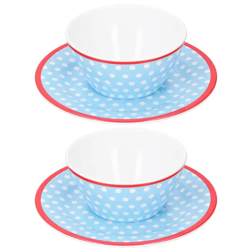 4Pcs/Set Salad Fruit Plate Dish Bowl Set Dinnerware Tableware for Home Restaurant Supplies