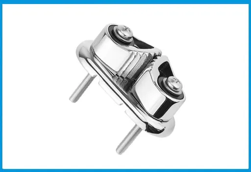 Marine Accessories Stainless Steel Cam Cleat with Wire Leading Ring Boat Cam Cleats Sailboat Kayaks Canoe Dinghy