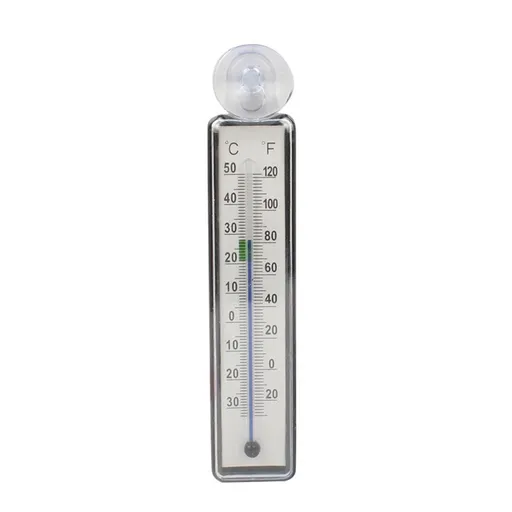 Stainless Steel Thermometer - Accurate Aquarium Thermometer - Easy to Read - Dual Scale for Freshwater and Saltwater Tanks