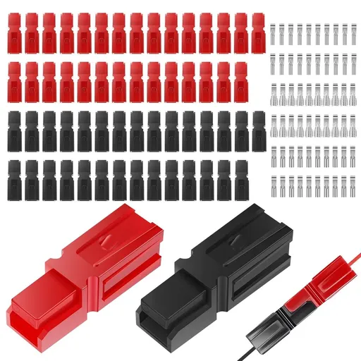 120-Pack Power Connectors Quick Disconnect Kit – Tool-Free Easy Assembly, Weather Resistant, for Electric Bus, Forklift, Lawn Mower, Tractor