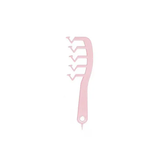 Z Shape Hair Comb Plastic Portable Detangling Combs Hair Styling Tool for Beauty SalonPink