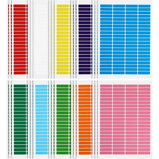 30 Sheets Color Coding Label Set, Easy to Write Paper Labels, Strong Adhesion, Smooth Surface, Versatile Organizing Stickers for Bins and Office Storage