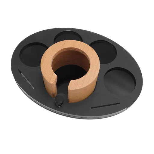 Coffee Tamping Station Organizer Coffee Portafilter Holder for 51mm 53mm 54mm 58mm Portafilter Coffee Tamper Stand Distribution Tool Stirrer Holder